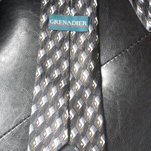 Grenadier Vintage 100% Silk Tie Navy Blue